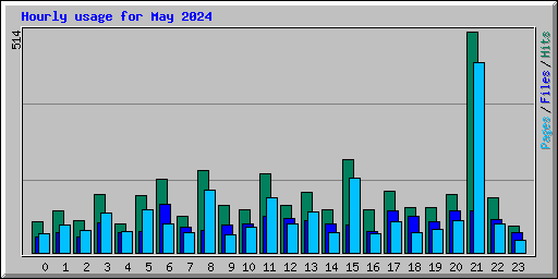 Hourly usage for May 2024