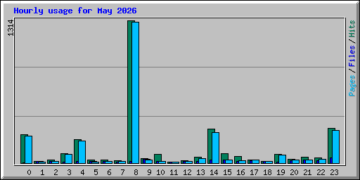 Hourly usage for May 2026