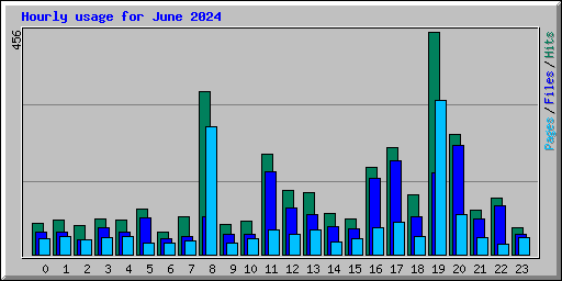 Hourly usage for June 2024